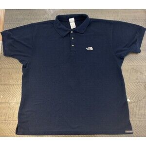 The North Face Polo Shirt Mens XL Blue Short Sleeve Golf Active